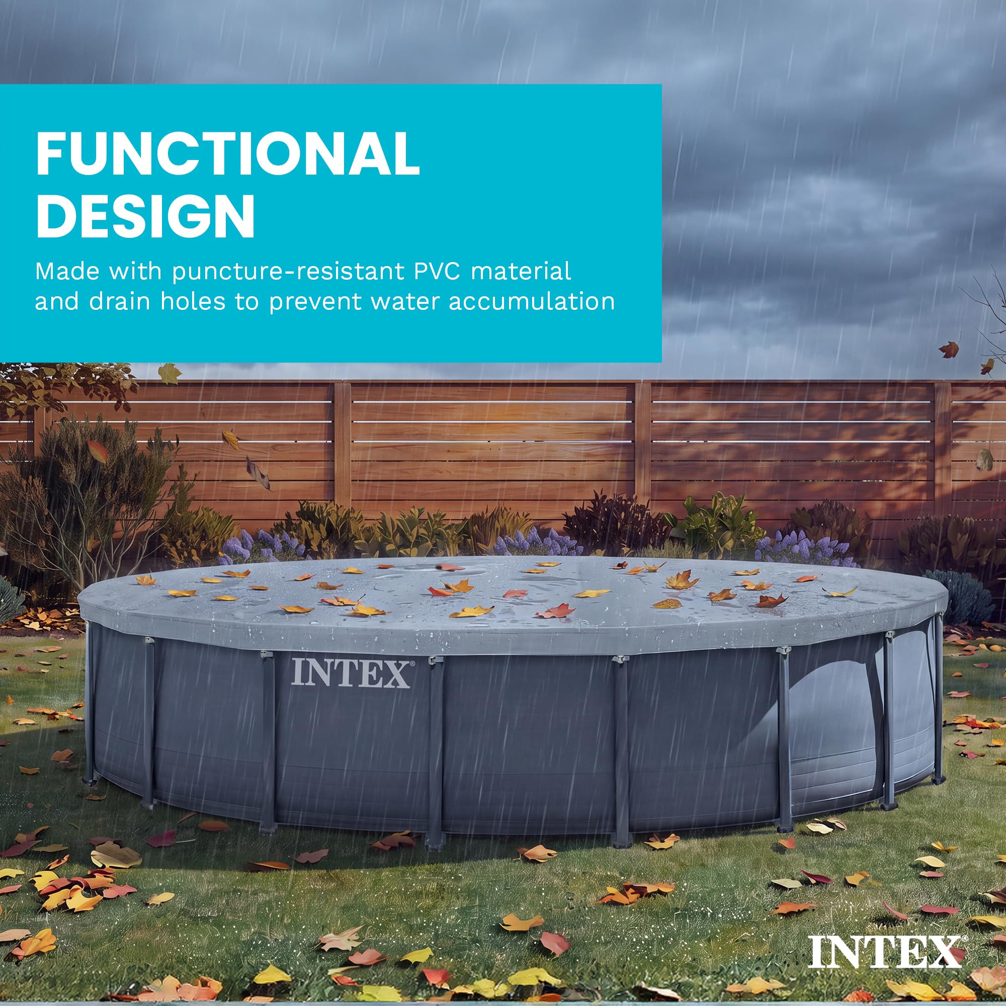 Intex Deluxe Debris Pool Cover packaging details