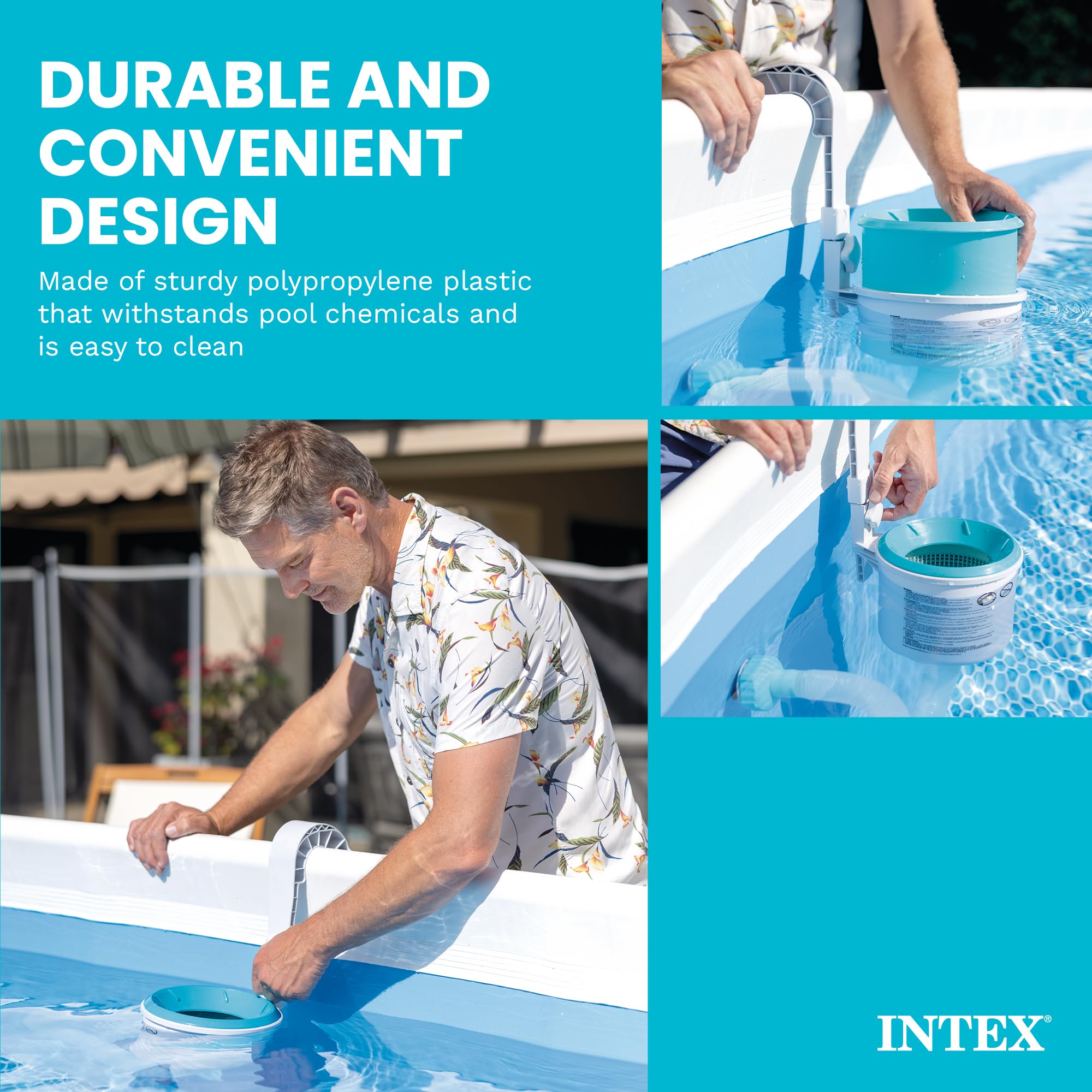 Intex Deluxe Skimmer dimensions displayed