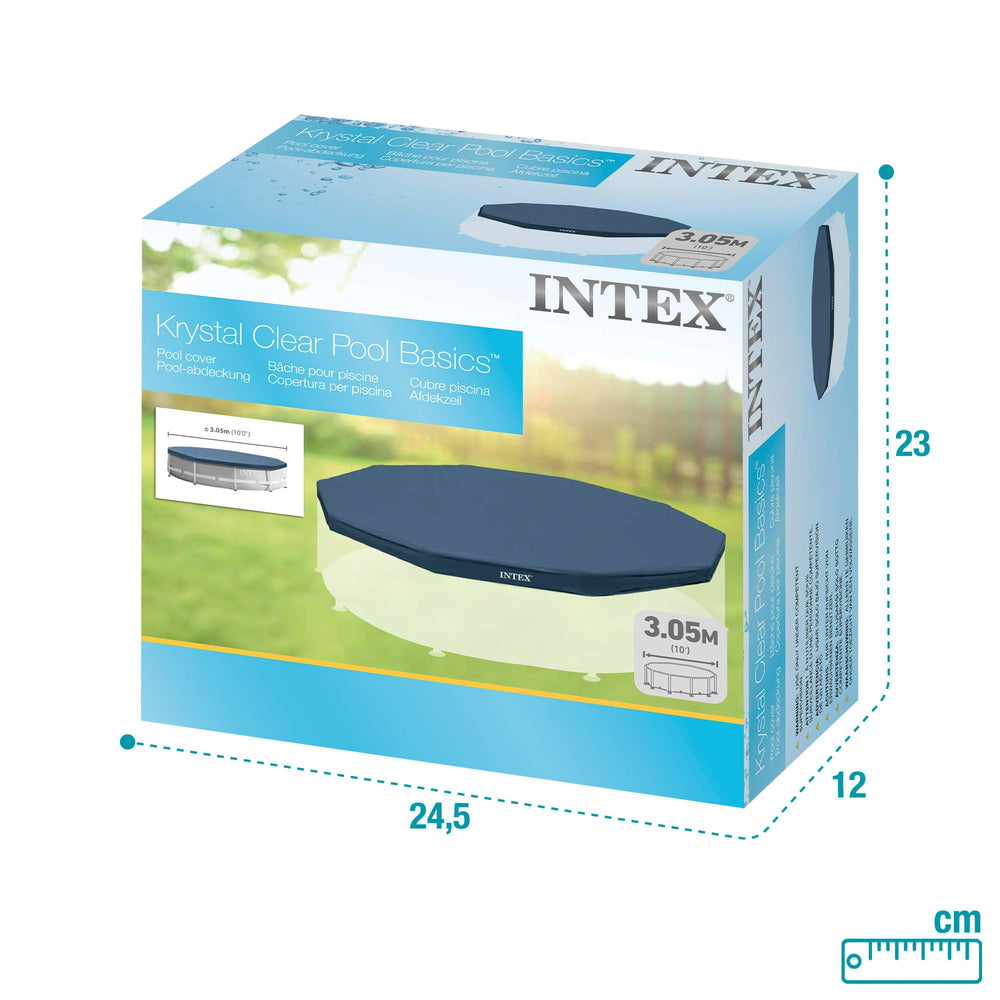 Intex Pool Cover for 10ft pool, side view