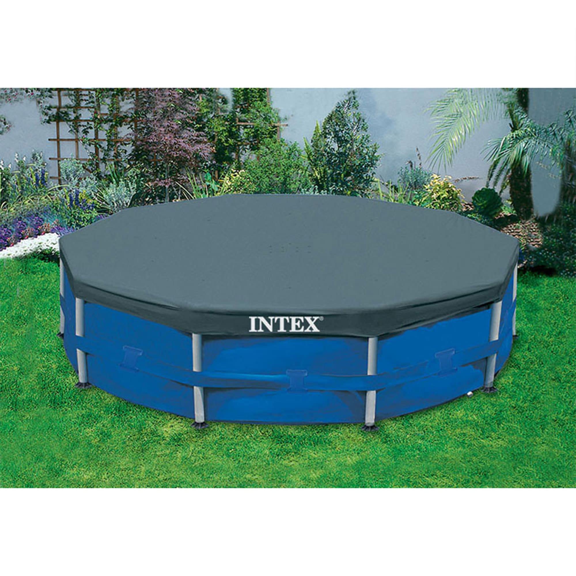 Intex Pool Cover installation with rope