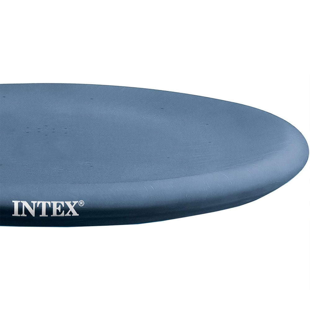 Intex Pool Cover secured with cinch rope