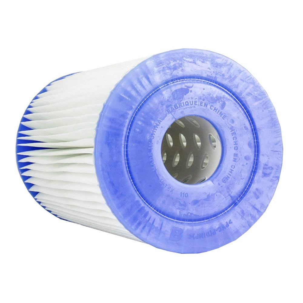 Intex Pool Filter Cartridge alongside a clean swimming pool