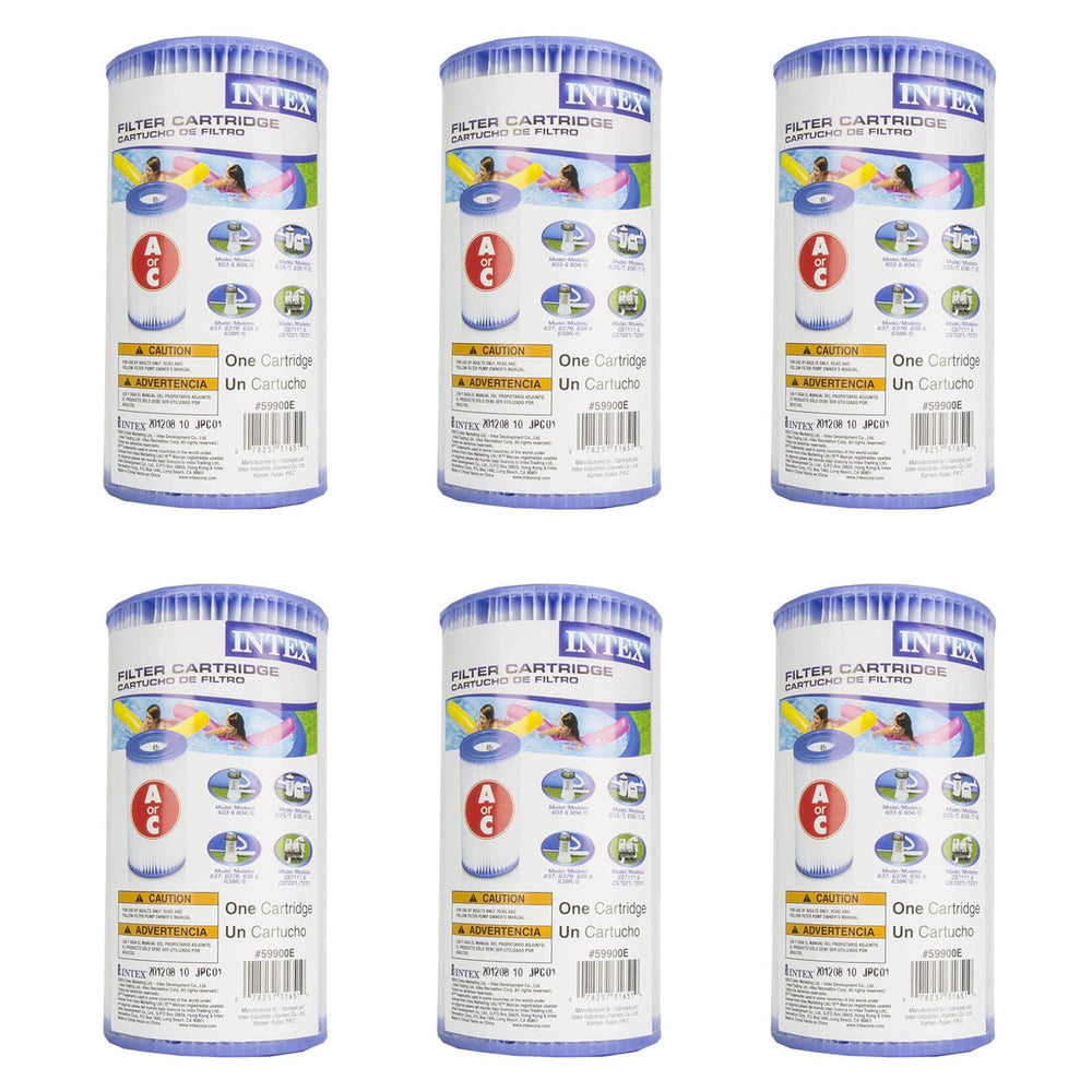 Intex Pool Filter Cartridge Pack of 6, front view