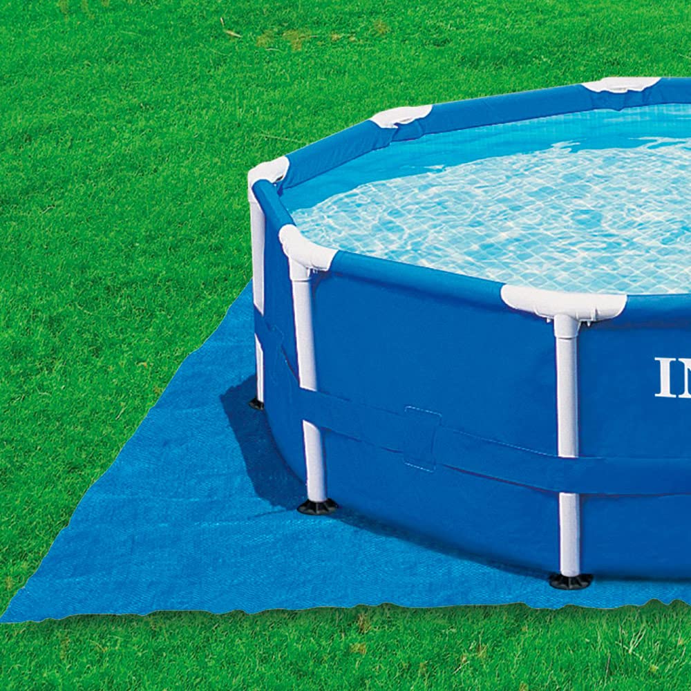 Intex Pool Ground Cloth 15-foot folded showing size