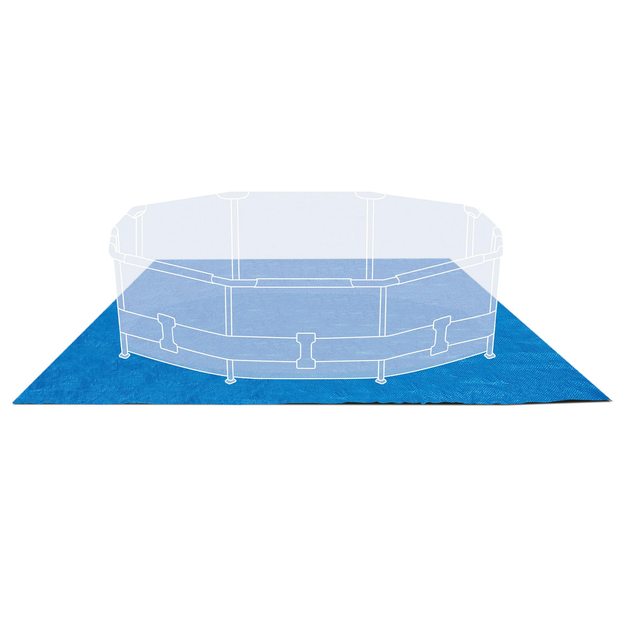 Intex Pool Ground Cloth laid flat on grass
