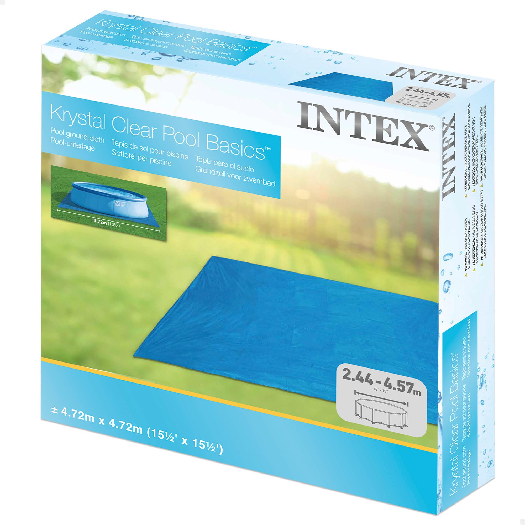 Intex Pool Ground Cloth package with product details