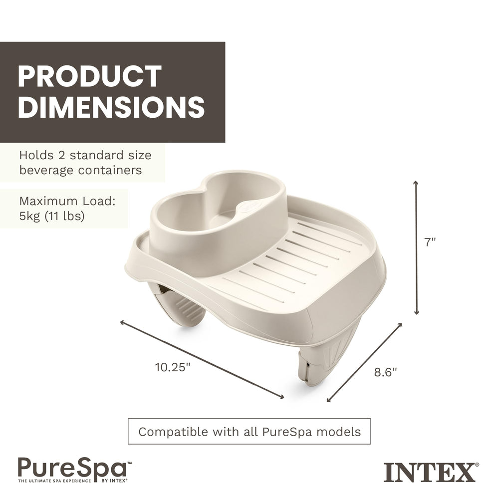 Intex PureSpa Cup Holder side view