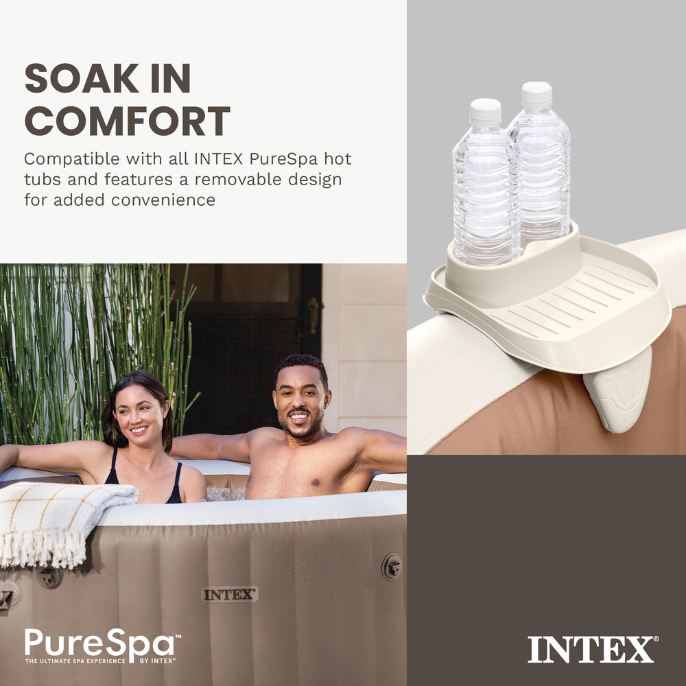 Intex PureSpa Cup Holder with snacks