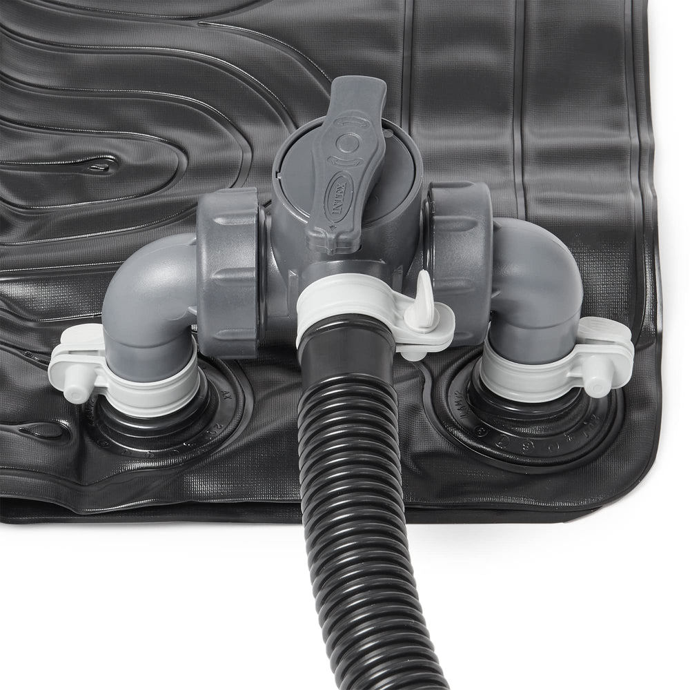 Intex Solar Pool Heater Mat heating an above-ground pool