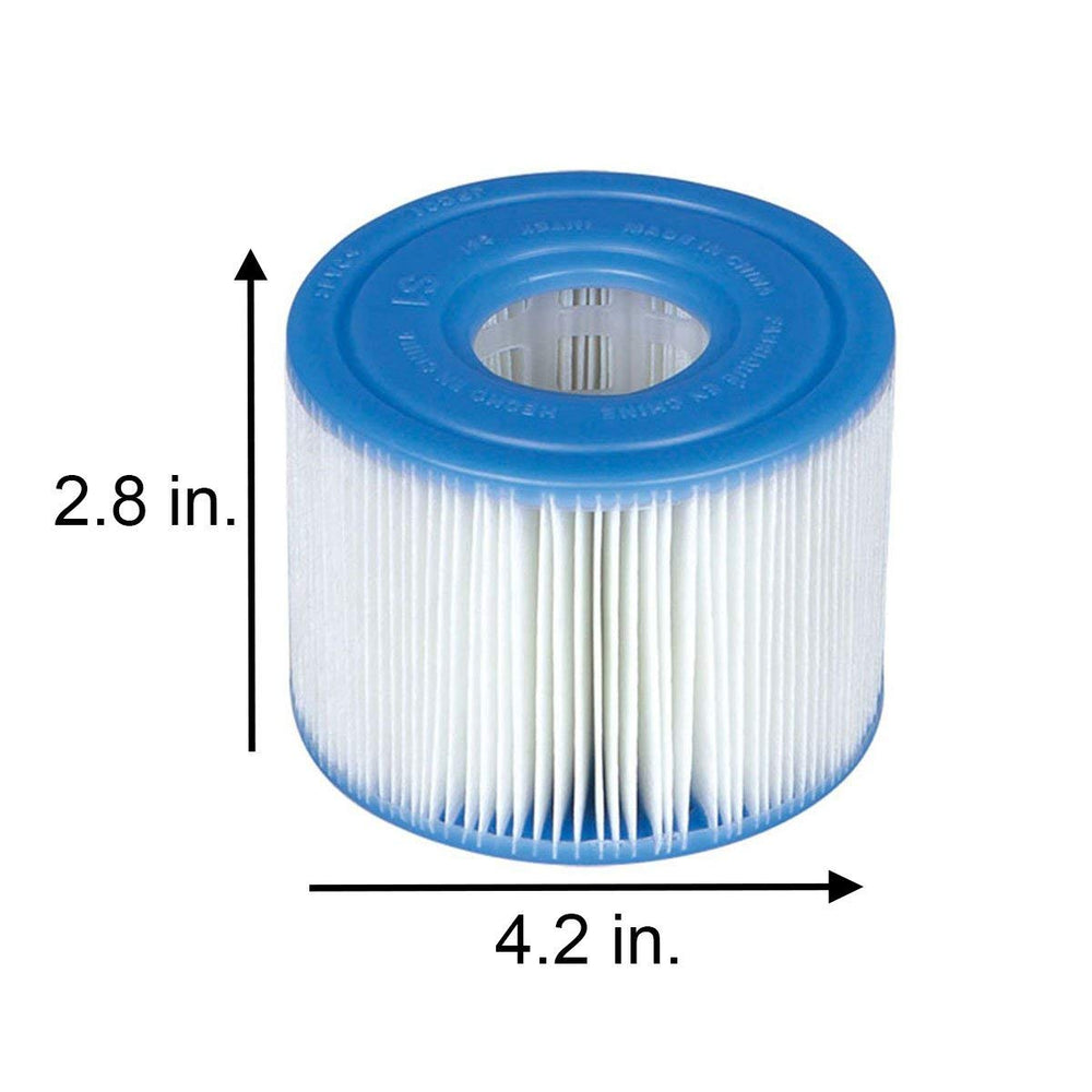 Intex Spa Filter Cartridge 12 Count in use within a hot tub