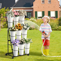 Invech Flower Display Stand with flowers arranged on it