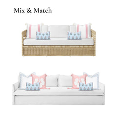 Invisible YKK zipper detail on Hofdeco pillow cover
