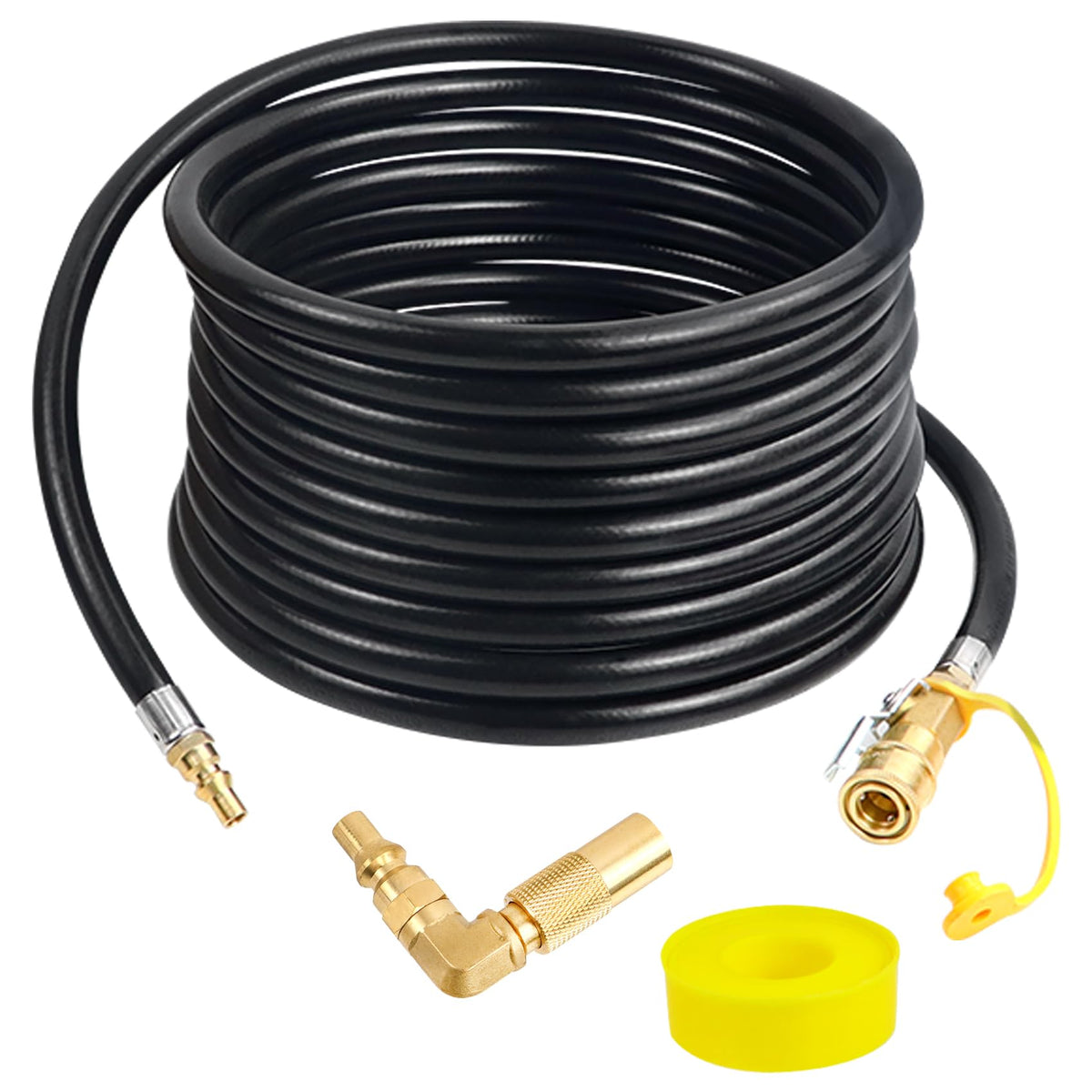 Iococee 24FT RV Quick Connect Propane Hose front view