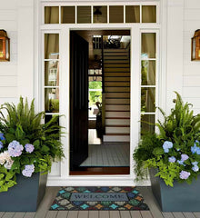 iouwy Door Mat side view highlighting non-slip rubber backing