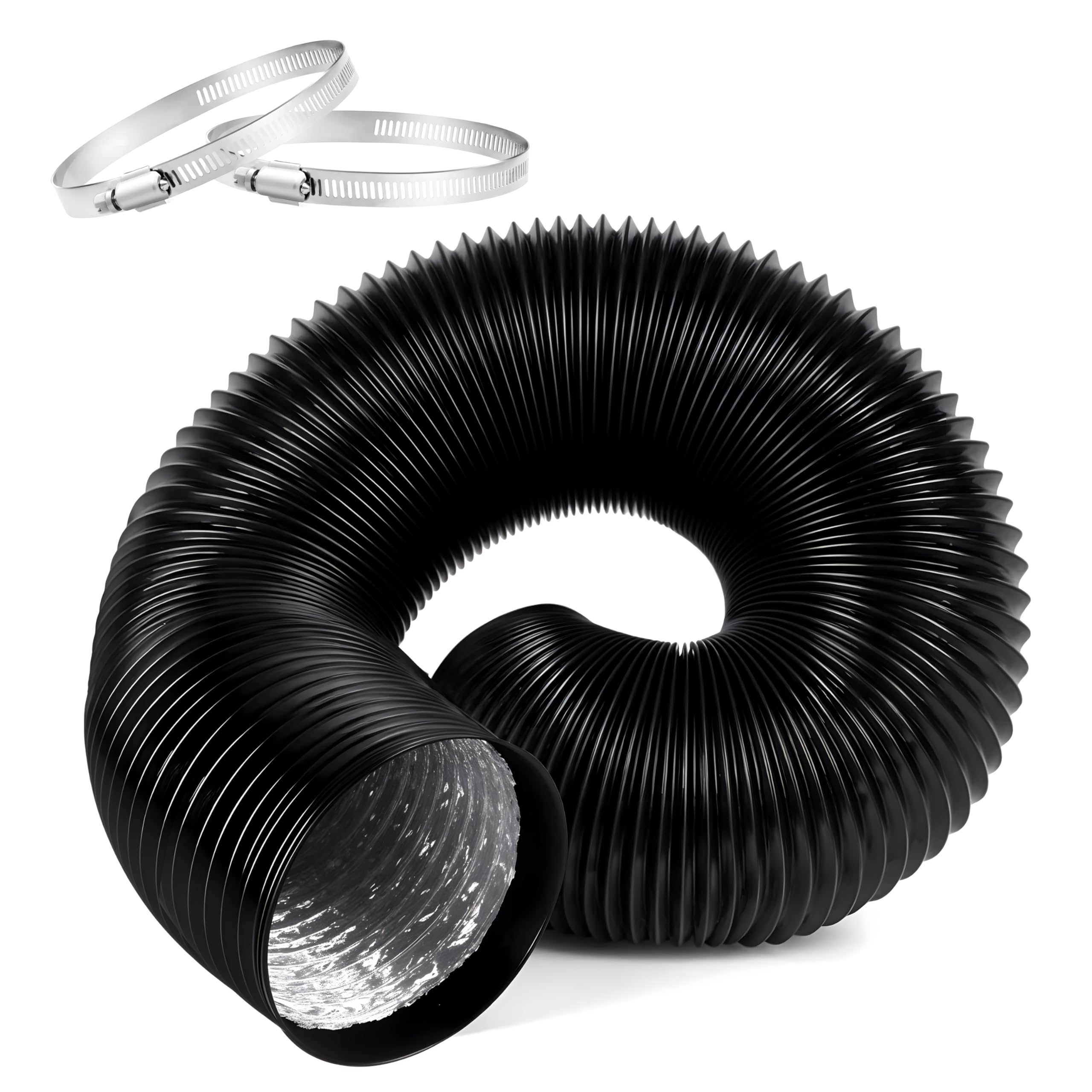 iPower 4 Inch Flexible Aluminum Ducting 16 Feet Length