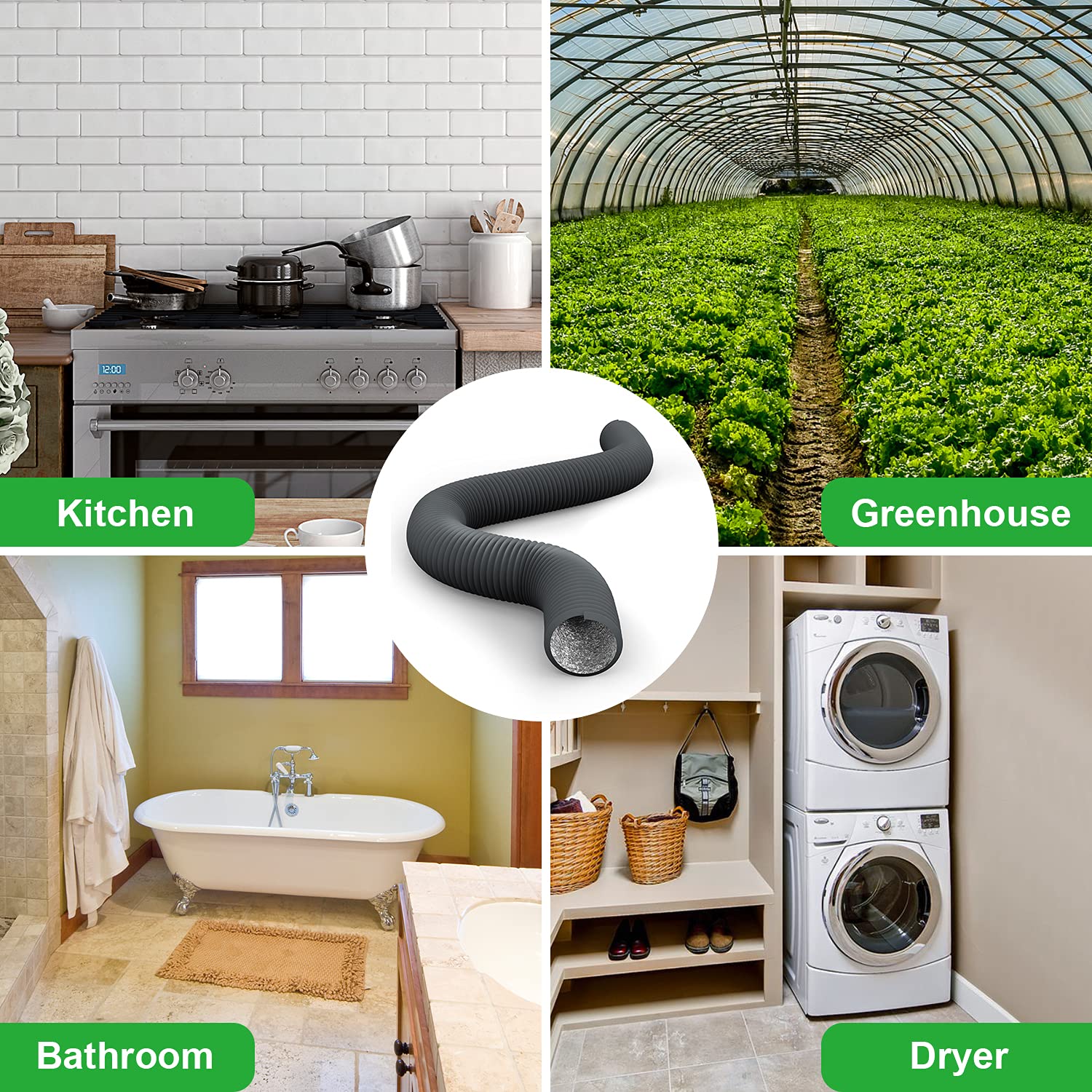 iPower ducting installed in a kitchen exhaust system