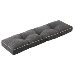 IPYNBAP Bench Cushion front view, dark grey, 42 x 16 inches