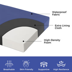 IPYNBAP Bench Cushion with straps secured to a bench