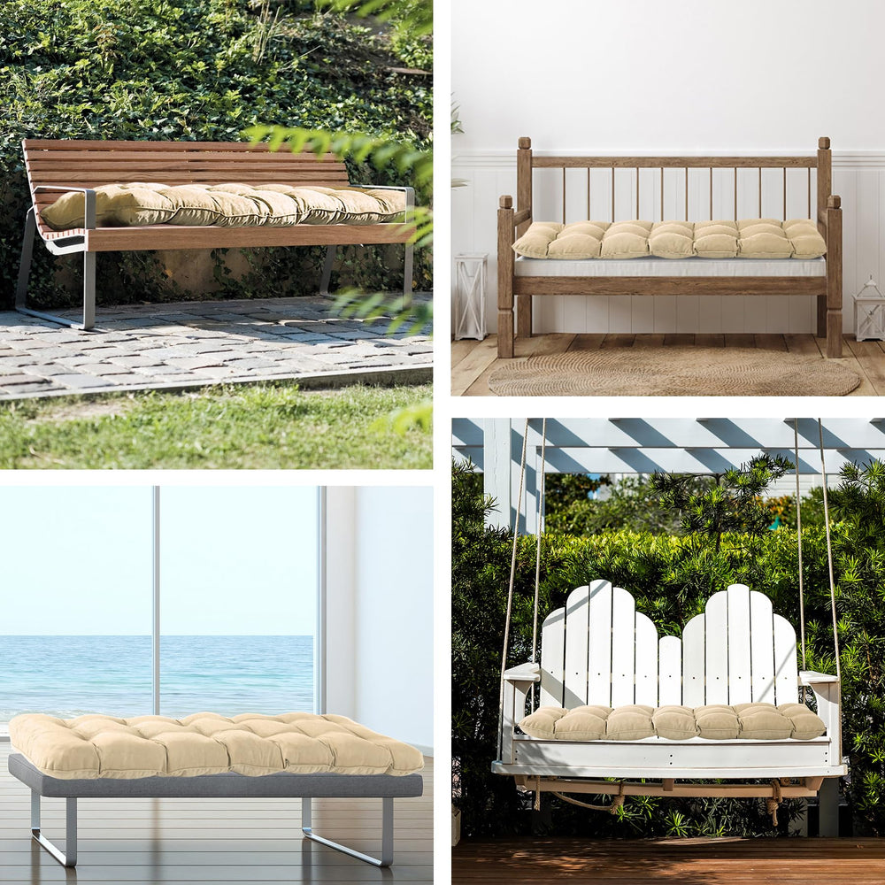 IPYNBAP Outdoor Bench Cushion beige details and edges