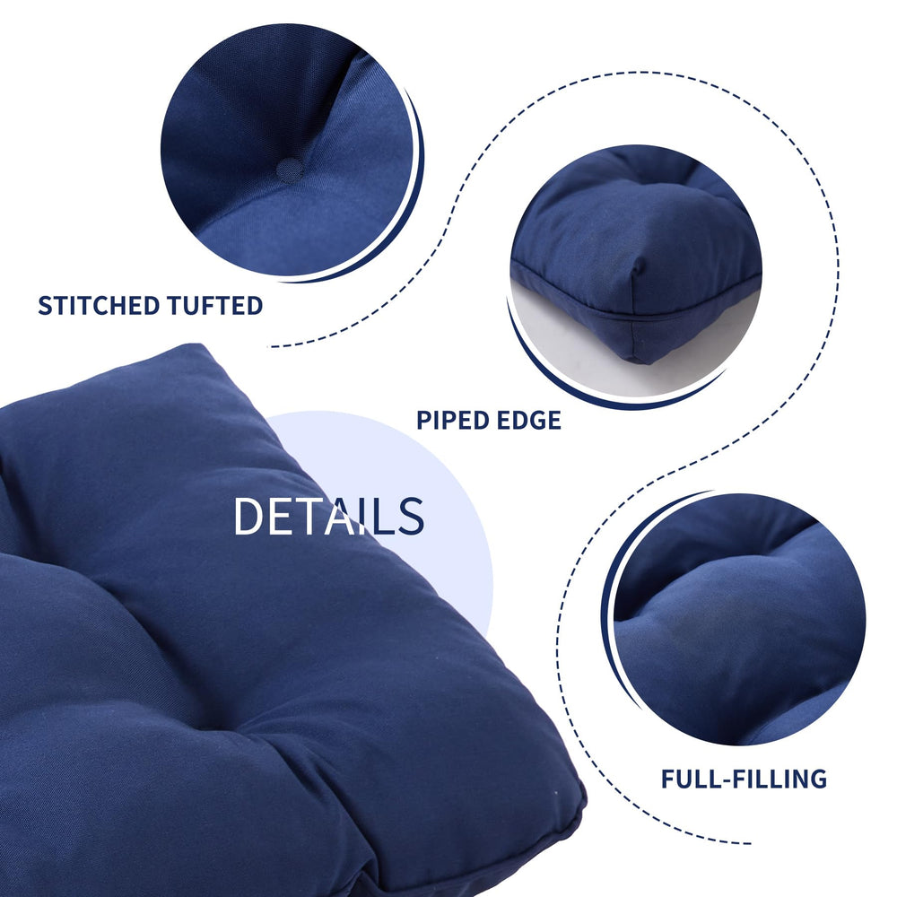 IPYNBAP Outdoor Bench Cushion in a garden setting