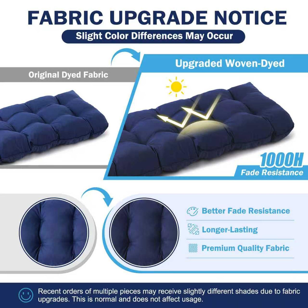 IPYNBAP Outdoor Bench Cushion showcasing piped edges
