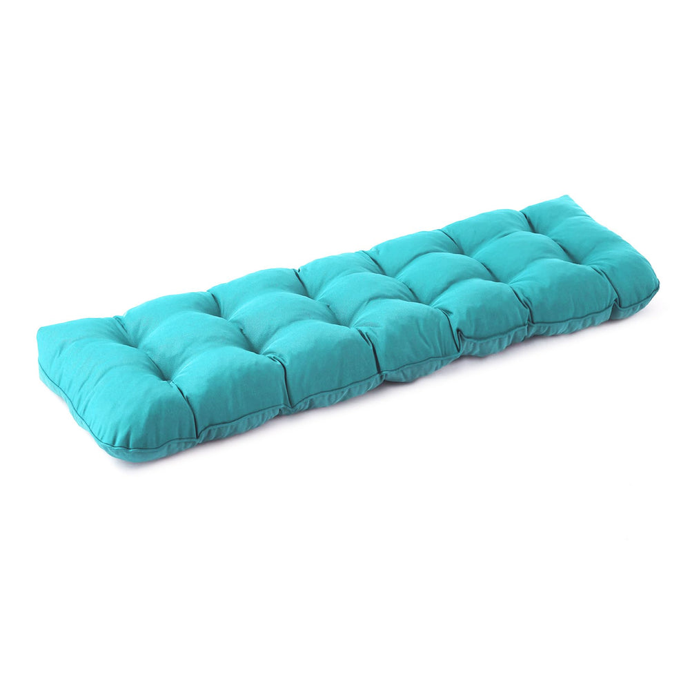 IPYNBAP Outdoor Bench Cushion teal blue front view