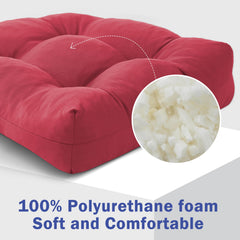 IPYNBAP Outdoor Chair Cushion with adjustable straps on side