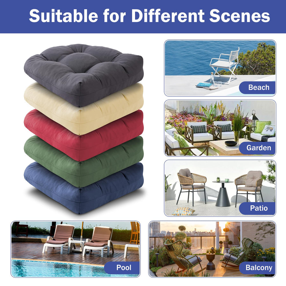 IPYNBAP outdoor chair cushions navy in well-ventilated area