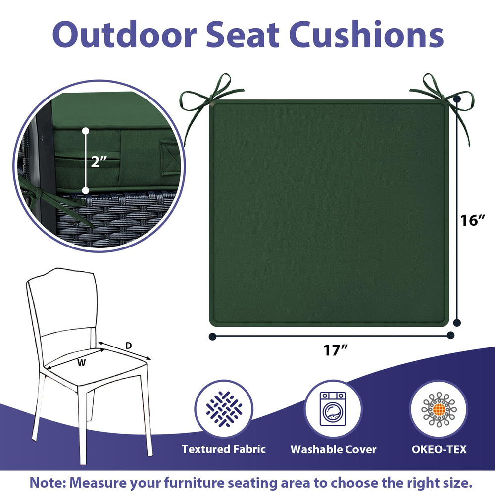 IPYNBAP Outdoor Chair Cushions on patio furniture