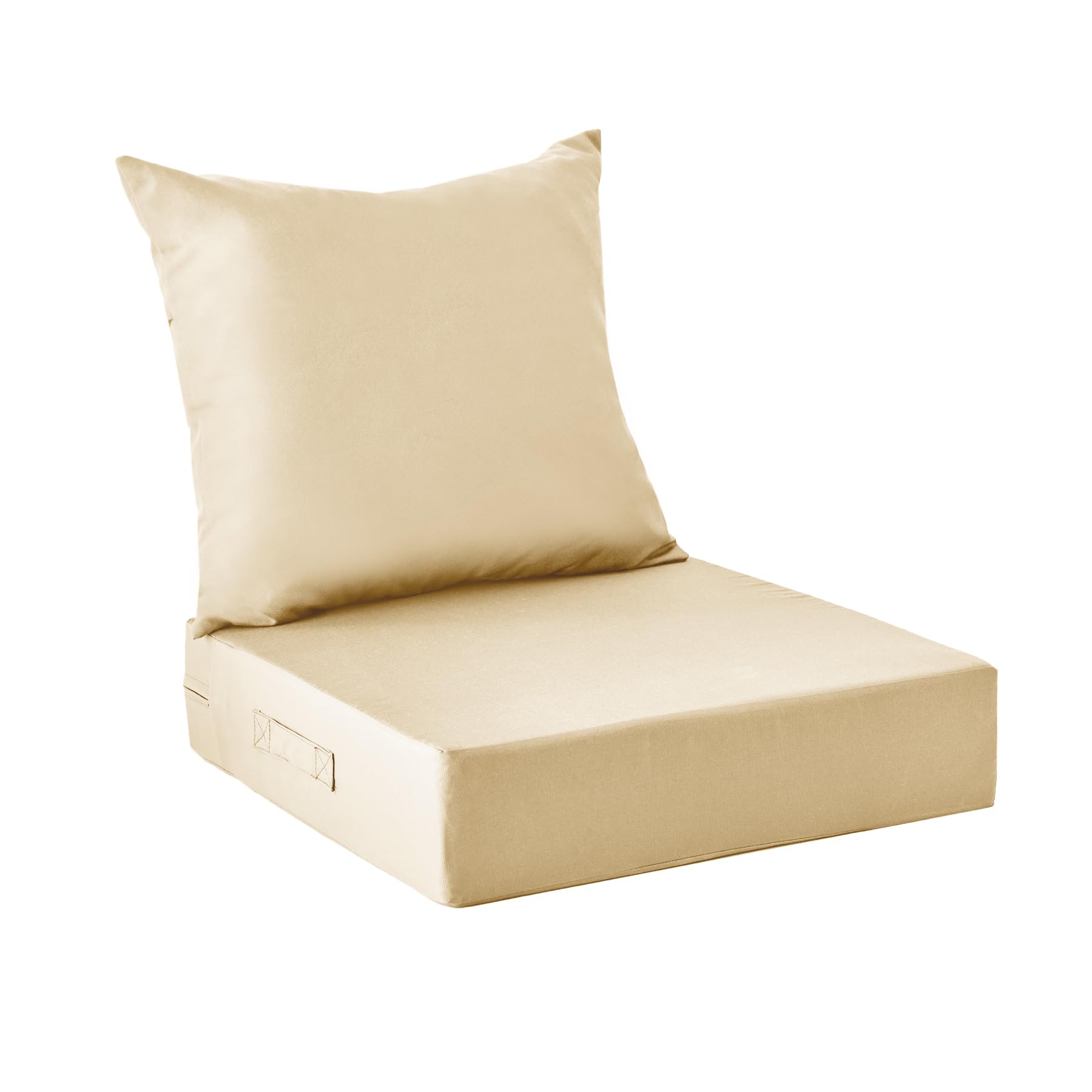 IPYNBAP outdoor cushion set front view in beige