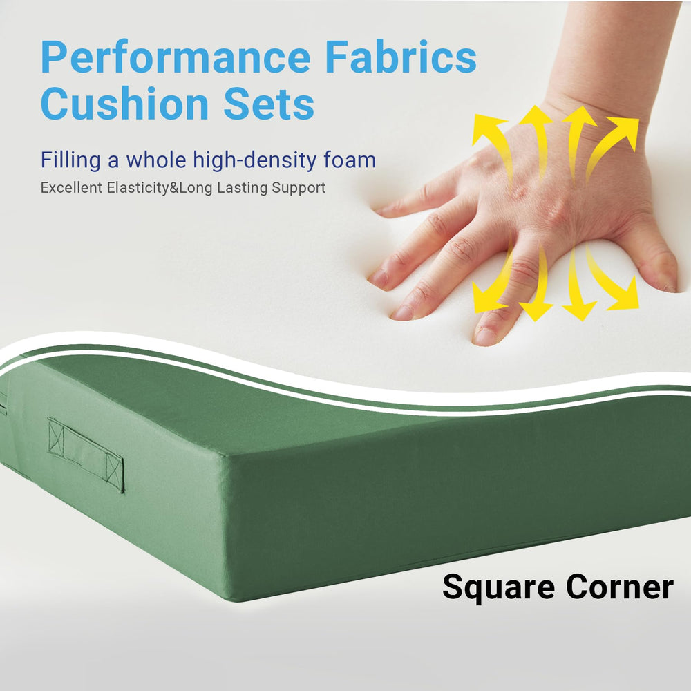 IPYNBAP Outdoor Cushion Set on patio furniture
