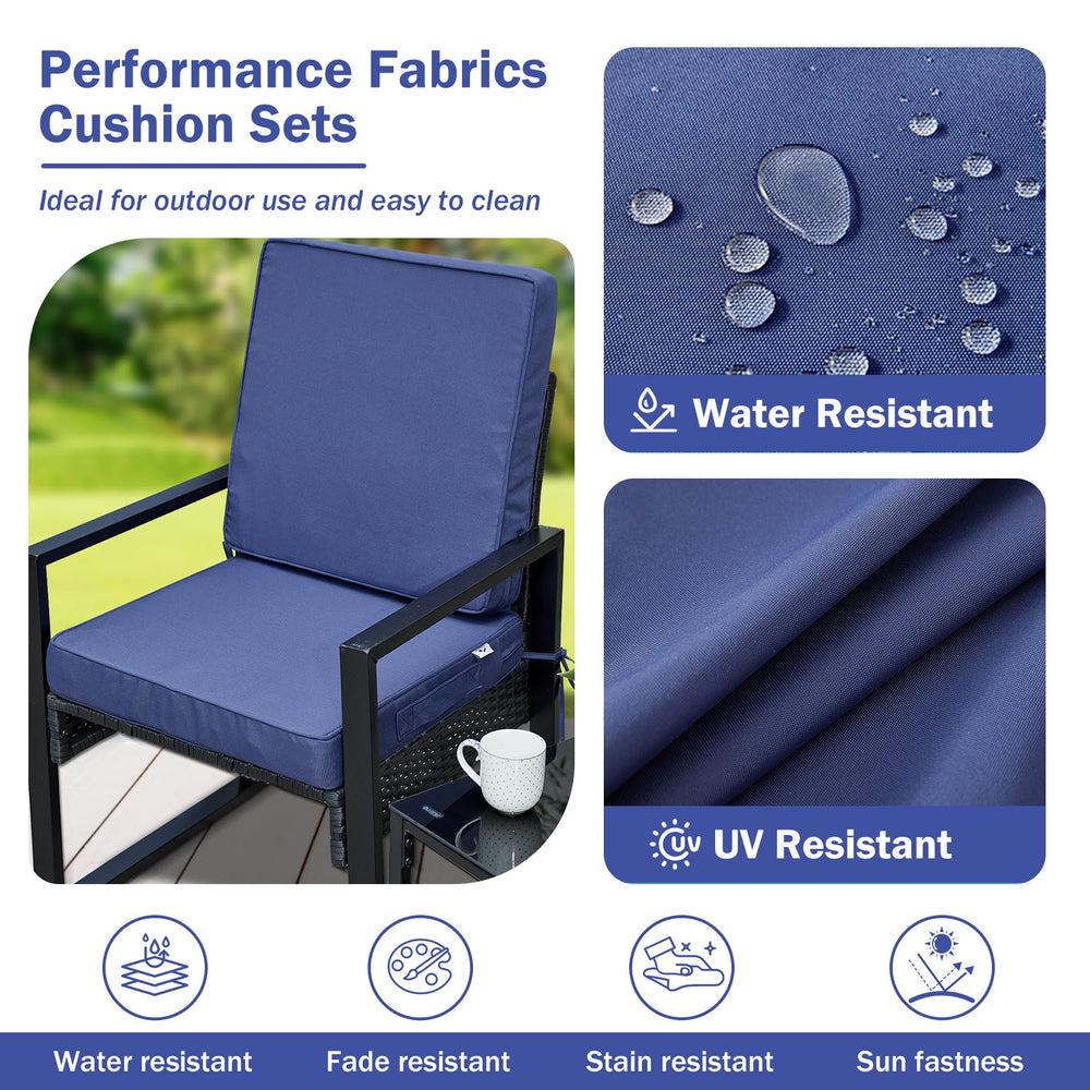 IPYNBAP Outdoor Cushions showing attached ties