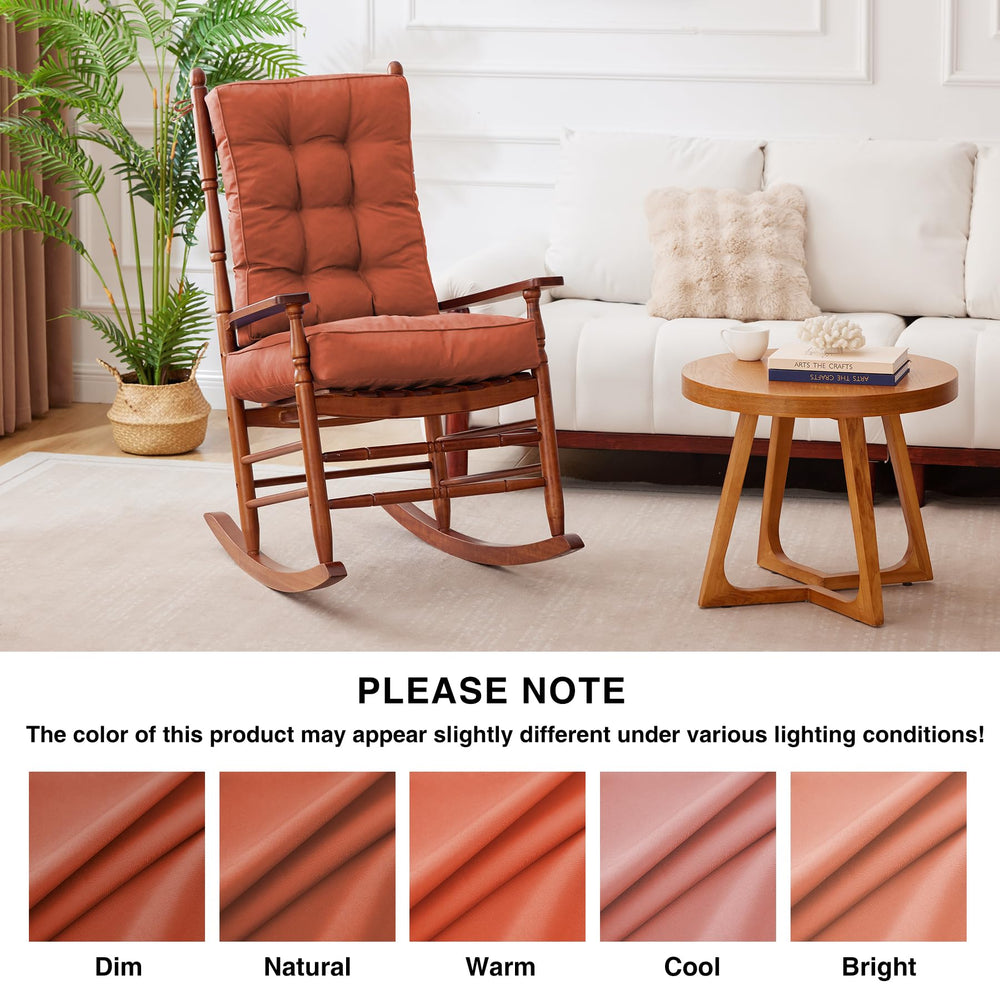 IPYNBAP Rocking Chair Cushion, showing waterproof fabric