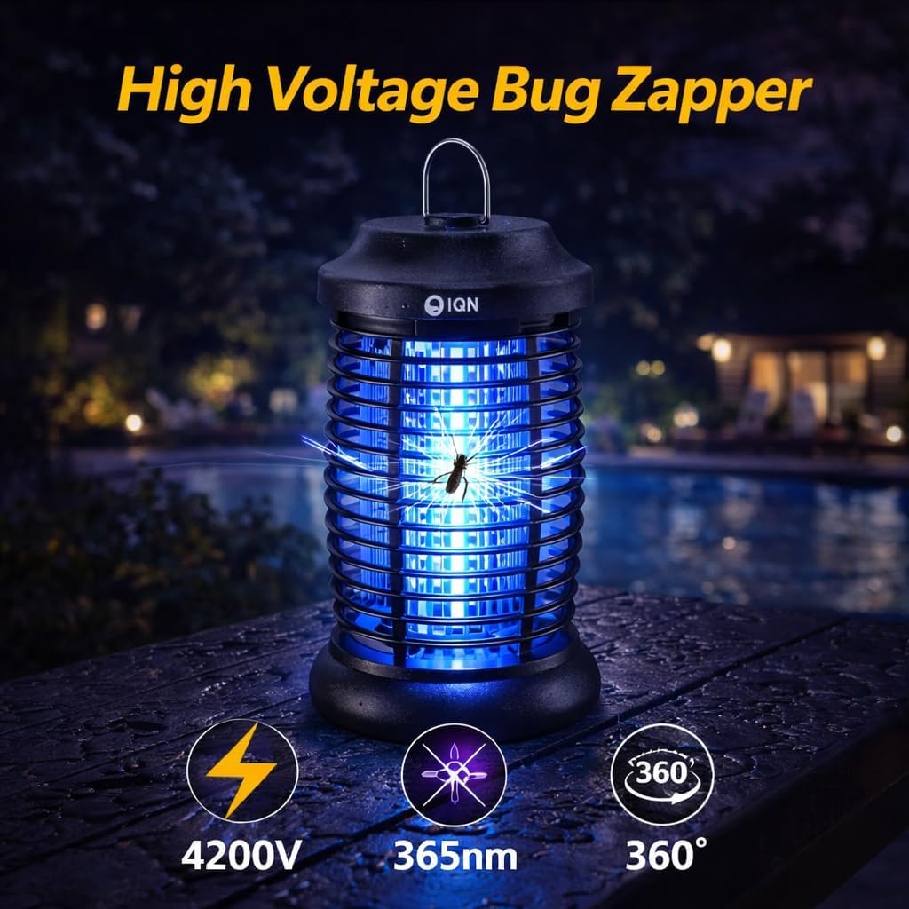 IQN Bug Zapper displaying the removable tray for easy cleaning