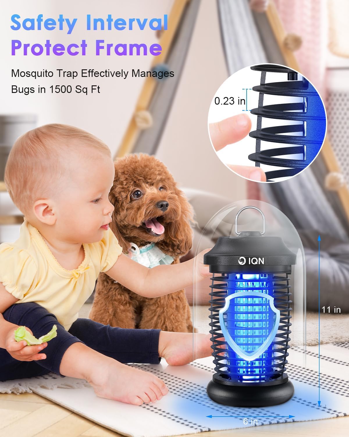 IQN Bug Zapper with 5.6ft cord and plug