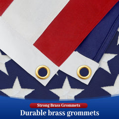irbrisu 5x8 American Flag displayed in garden