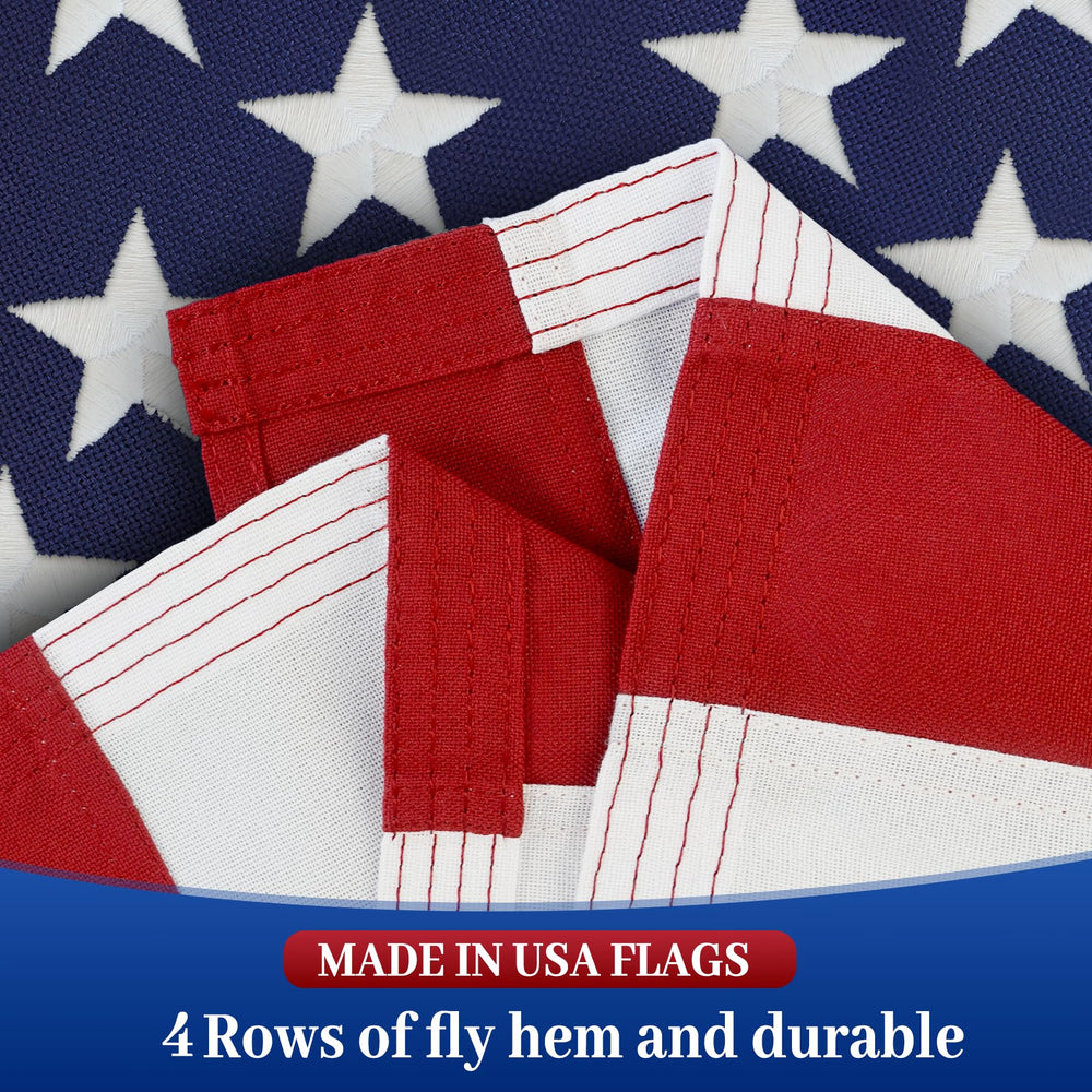 irbrisu 5x8 American Flag flying outdoors