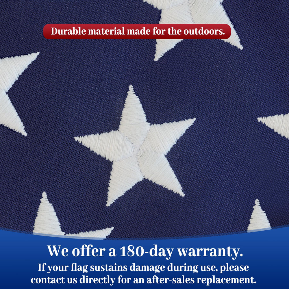 irbrisu American flag 2x3FT displayed outdoors in sunlight