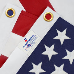 irbrisu American flag 2x3FT front view with embroidered stars