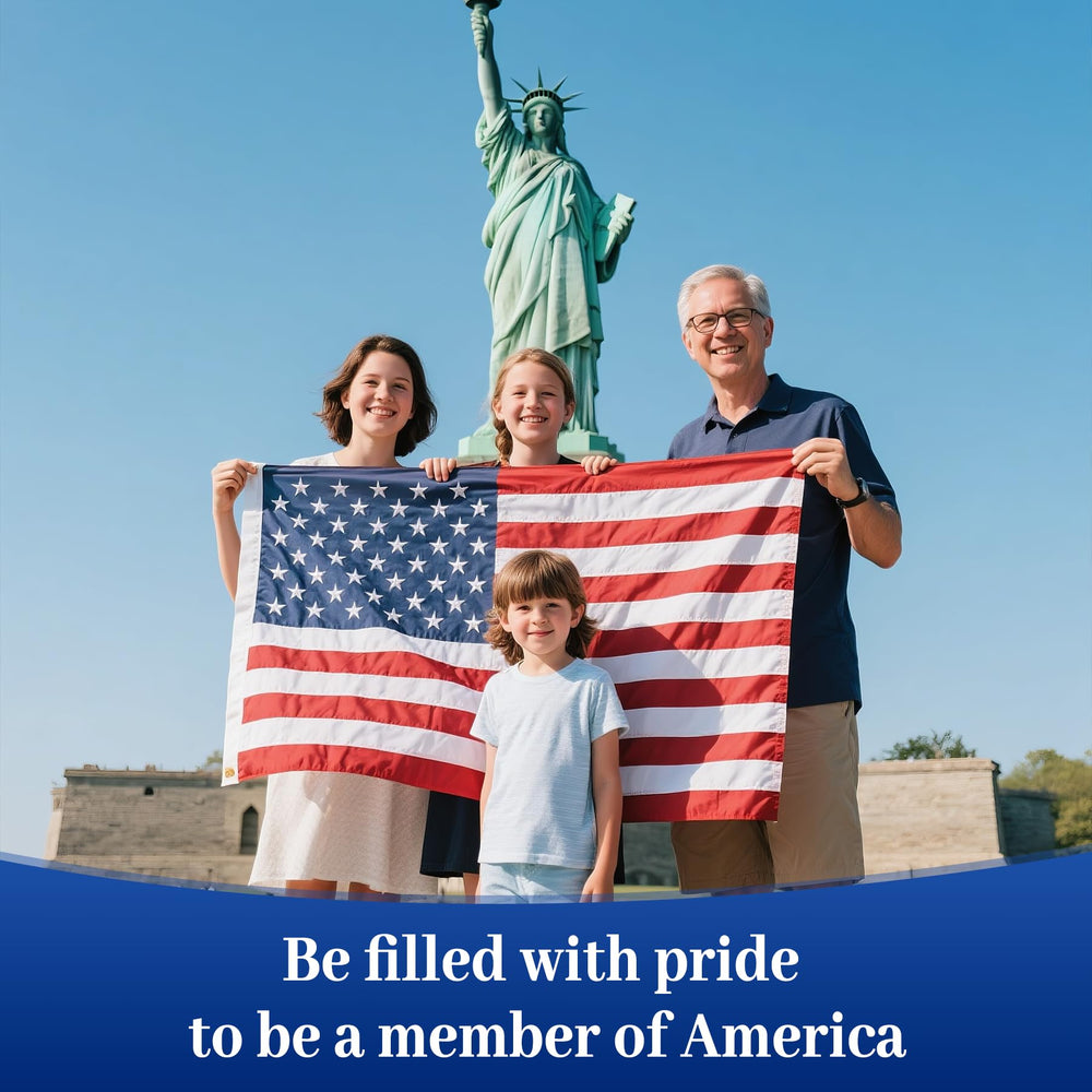 irbrisu American flag 2x3FT laid flat on a surface