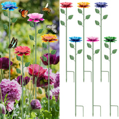IRmm 6 Pack Bee Watering Station flower-shaped design with vibrant colours