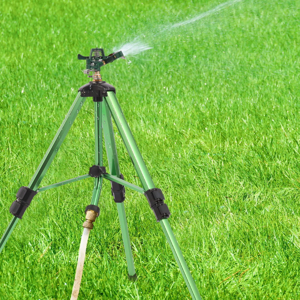IrrStpro Green Zinc Alloy Sprinkler with garden hose attachment