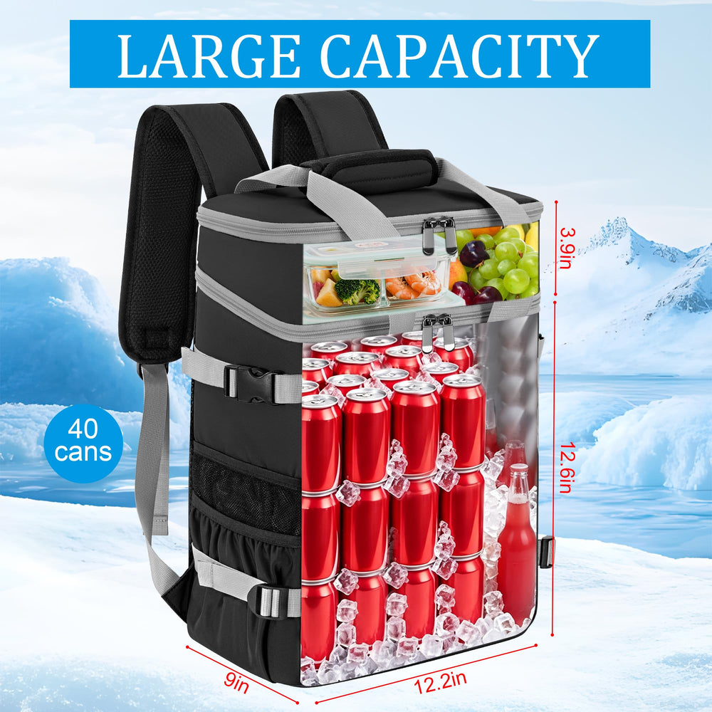 ITHWIU Cooler Backpack side view showcasing adjustable straps