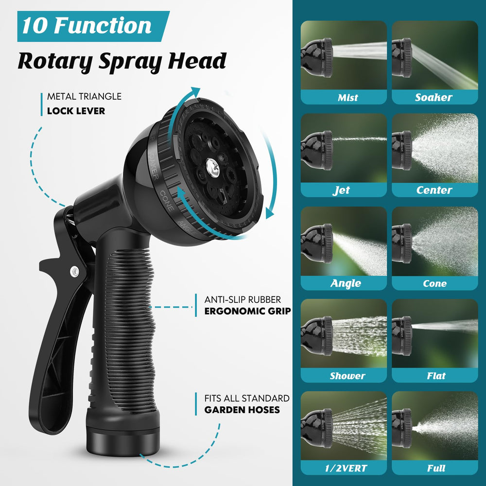 Itsonestep 100ft garden hose laid out flat