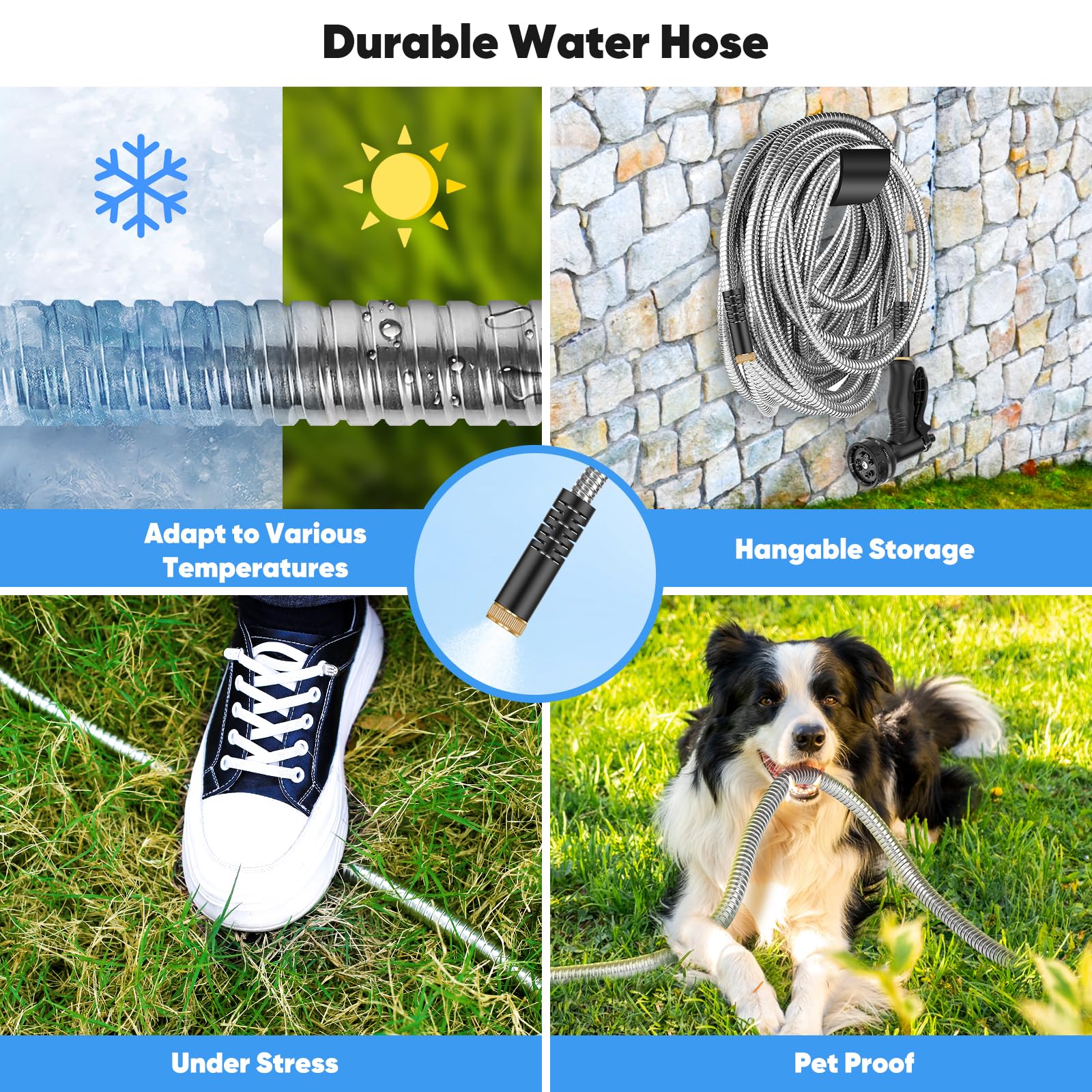Itsonestep garden hose in use for cleaning
