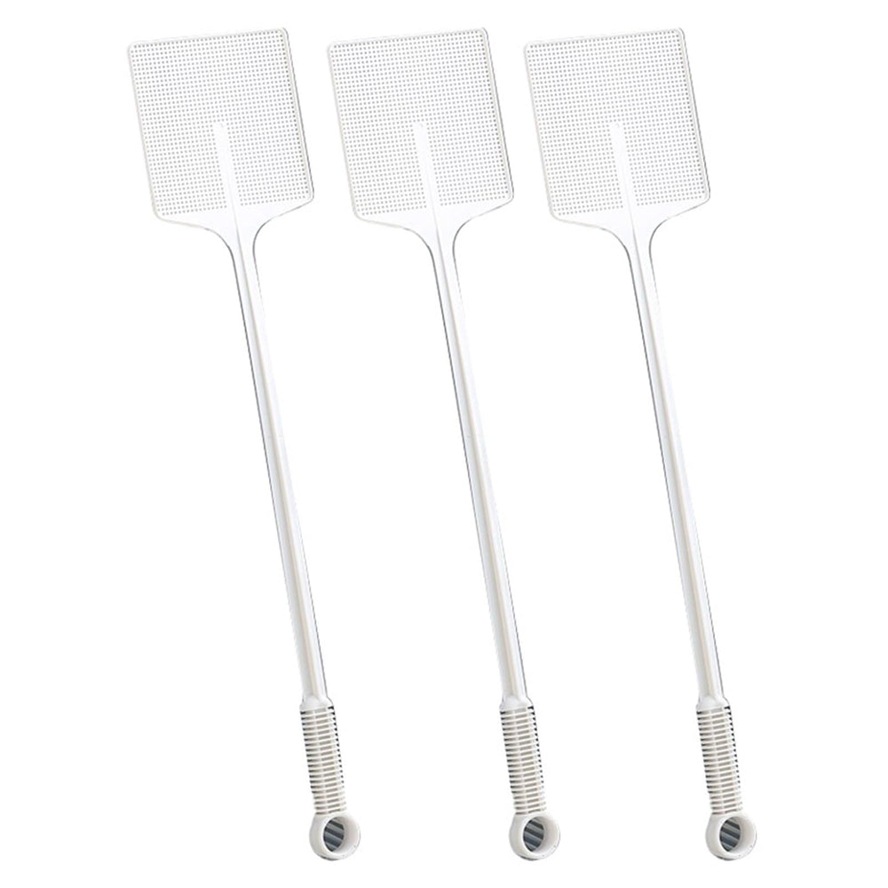 IVEIQI Durable Plastic Fly Swatter front view, white