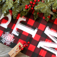Ivenf Christmas banners hanging with sturdy poles and ropes