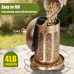IWNTWY Bird Feeder displaying mesh design for seed ventilation