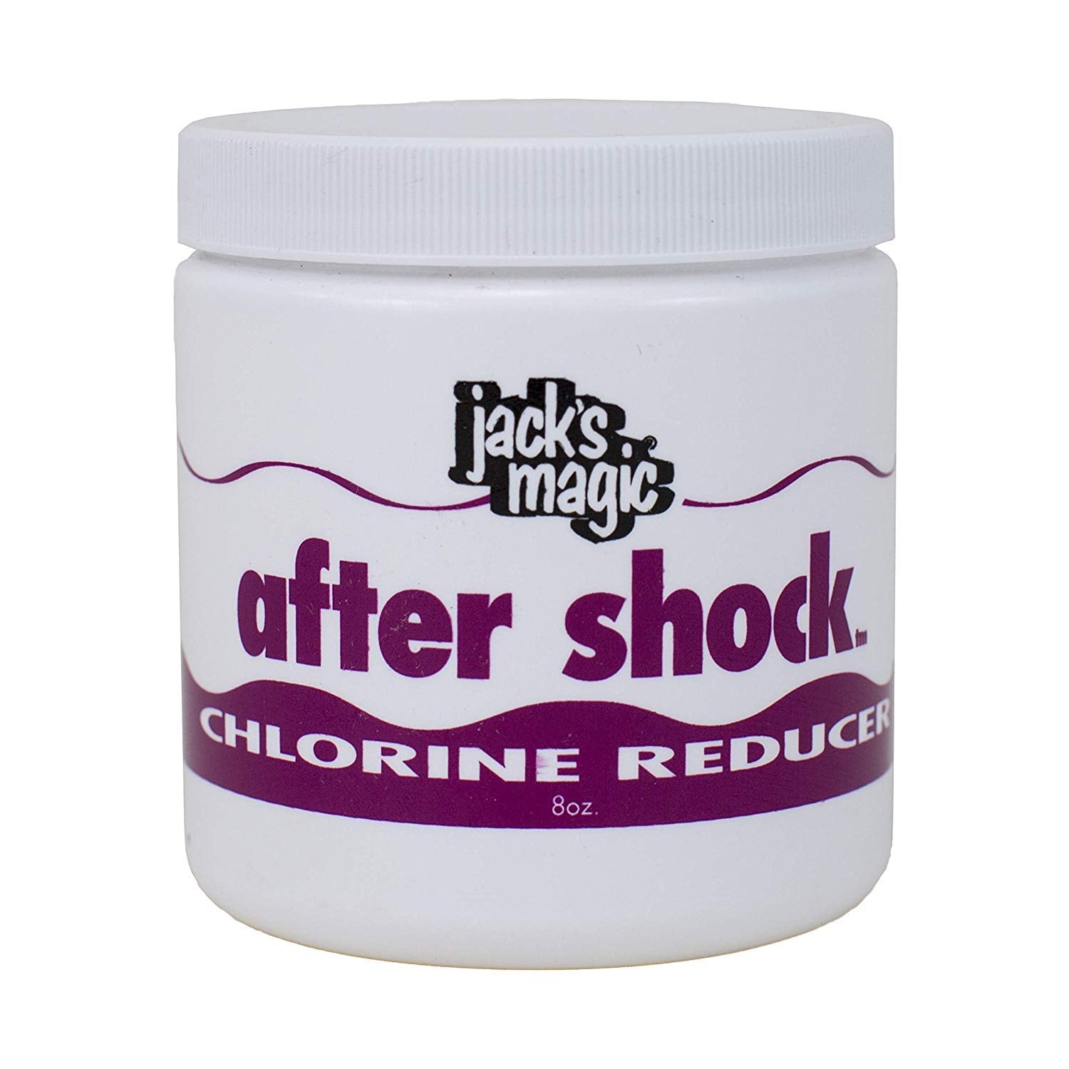 Jack's Magic After Shock Chlorine Reducer 8 oz powder in white packaging
