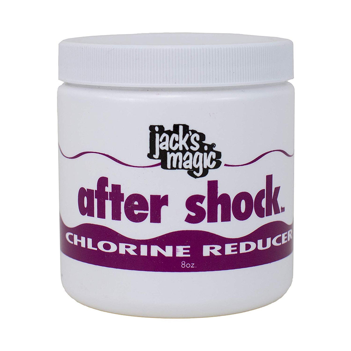 Jack's Magic After Shock Chlorine Reducer 8 oz powder in white packaging
